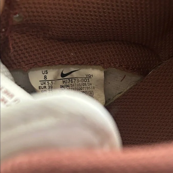 Nike Chocolate and White Athletic Shoes